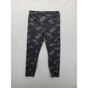 Yogalicious Lux Camo Leggings XL High Waisted Black Camouflage Yoga Pants